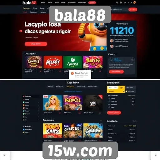 Evolução da interface do site bala88 ao longo do tempo